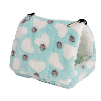 HKM-150419 Cozy Flannel Pet Nest for Hamsters, Hedgehogs, Sugar Gliders and Small Animals - Warm Winter Sleeping Bag