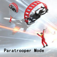 HKM-150547 3-in-1 2.4G Mini Remote Control Drone with Stunt Parachute for Kids