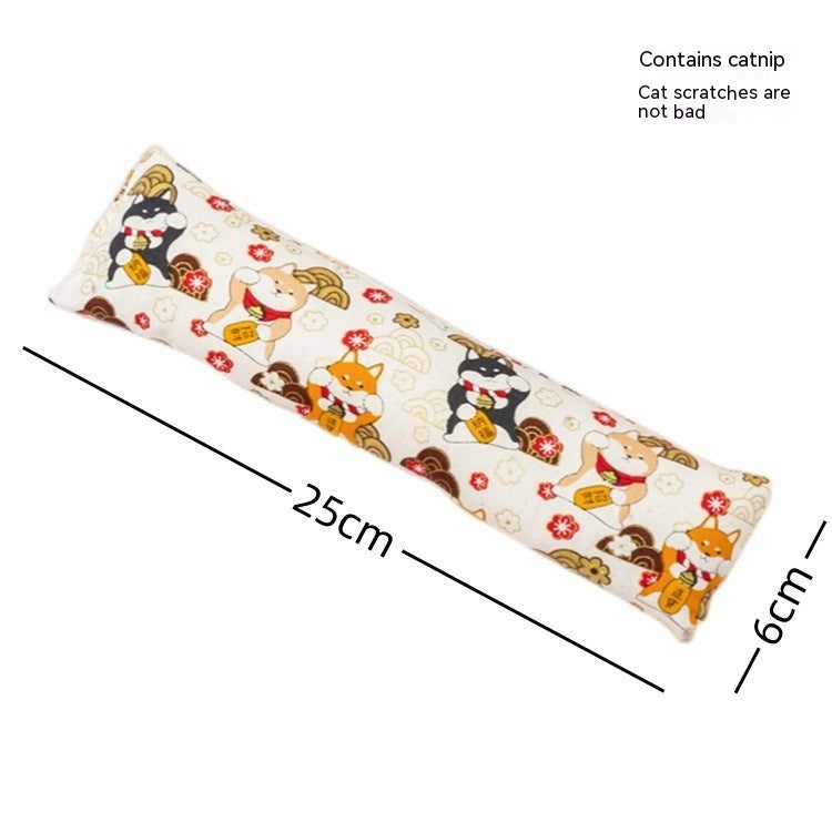 HKM-150739 Creative Catnip Pillow Cat Teaser Toy Cat Pillow Pet Supplies Bite Grinding Claw Cross-border Amazon Hot