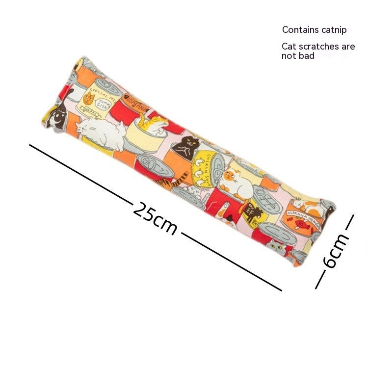 HKM-150739 Creative Catnip Pillow Cat Teaser Toy Cat Pillow Pet Supplies Bite Grinding Claw Cross-border Amazon Hot