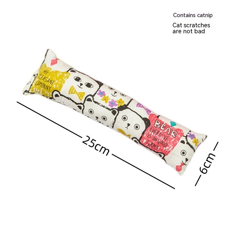 HKM-150739 Creative Catnip Pillow Cat Teaser Toy Cat Pillow Pet Supplies Bite Grinding Claw Cross-border Amazon Hot