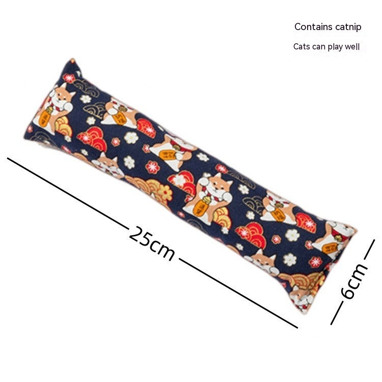 HKM-150739 Creative Catnip Pillow Cat Teaser Toy Cat Pillow Pet Supplies Bite Grinding Claw Cross-border Amazon Hot