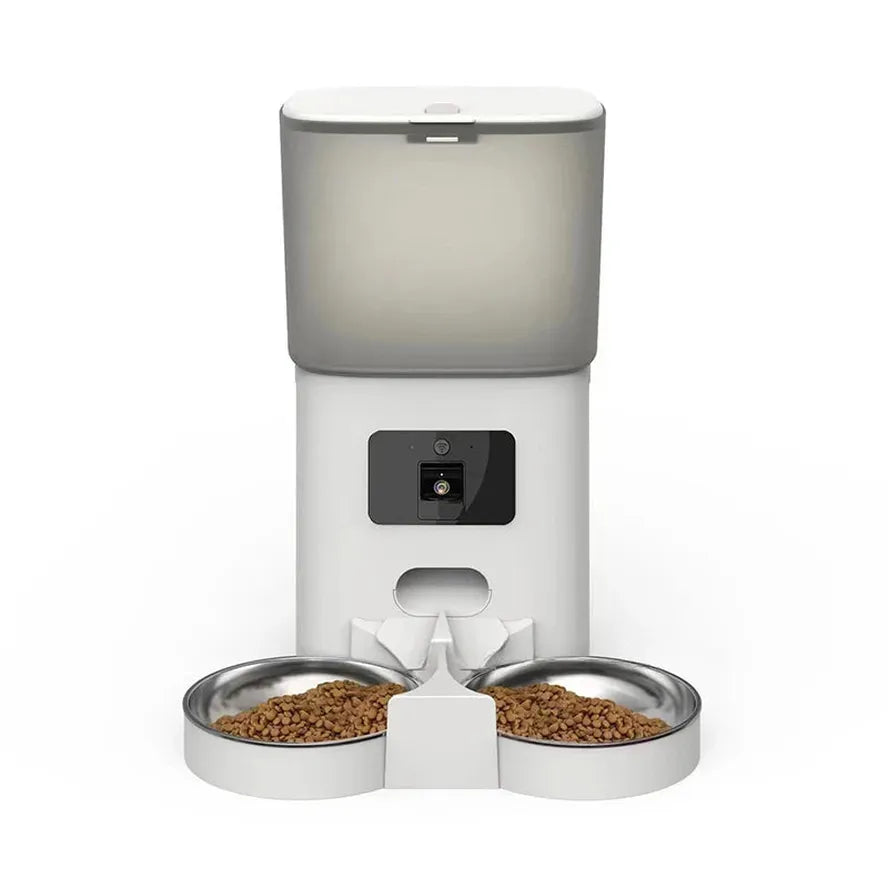 KTX-150739 Smart WiFi Automatic Pet Feeder with 6L Capacity and Integrated Camera
