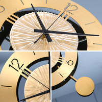 HKM-150867 Elegant Metal Wall Clock with Pendulum - Pure Copper Finish, 30CM & 41CM Sizes available