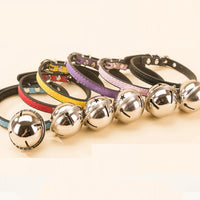 HKM-150995 Pet Claw Print Bone Collar with Alloy Bell - Available in Red, Black, Pink, and Brown