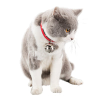 HKM-150995 Pet Claw Print Bone Collar with Alloy Bell - Available in Red, Black, Pink, and Brown