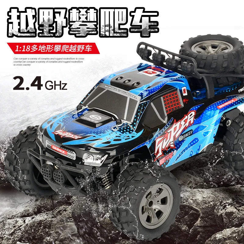 HKM-151123 1:18 Scale Electric Remote Control Off-Road Climbing Car for Kids, 50m Range, Indoor/Outdoor Use