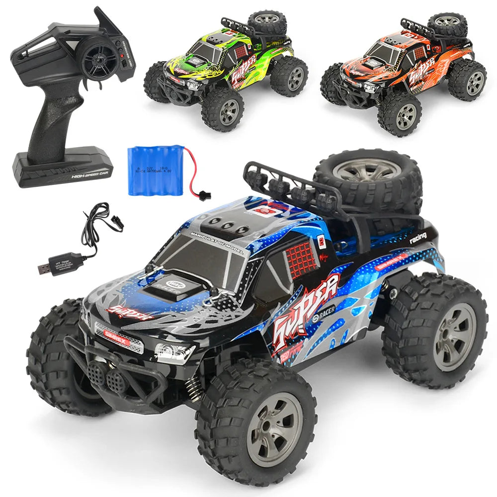 HKM-151123 1:18 Scale Electric Remote Control Off-Road Climbing Car for Kids, 50m Range, Indoor/Outdoor Use