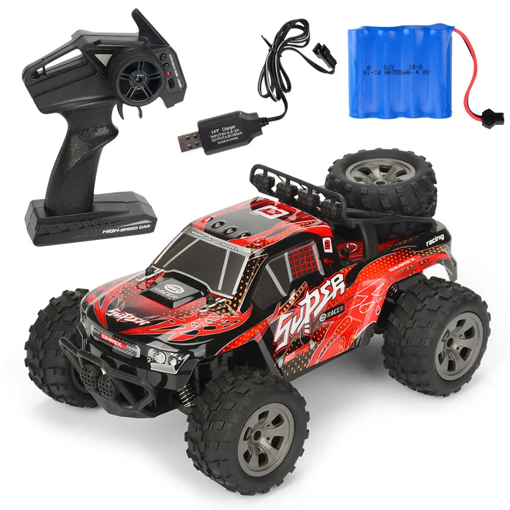 HKM-151123 1:18 Scale Electric Remote Control Off-Road Climbing Car for Kids, 50m Range, Indoor/Outdoor Use