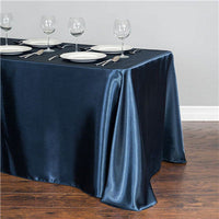 HKM-151123 Satin Rectangle Table Cloth for Weddings and Parties - 1 Piece