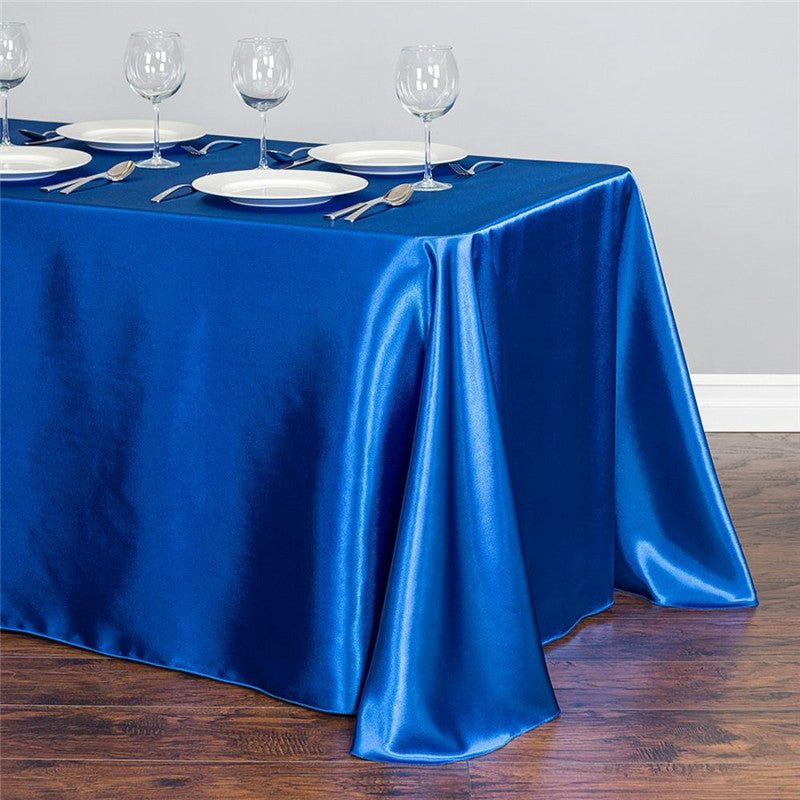 HKM-151123 Satin Rectangle Table Cloth for Weddings and Parties - 1 Piece