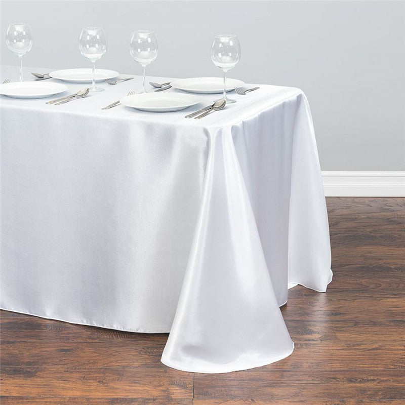 HKM-151123 Satin Rectangle Table Cloth for Weddings and Parties - 1 Piece