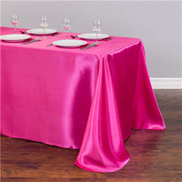 HKM-151123 Satin Rectangle Table Cloth for Weddings and Parties - 1 Piece