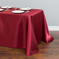 HKM-151123 Satin Rectangle Table Cloth for Weddings and Parties - 1 Piece