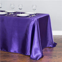 HKM-151123 Satin Rectangle Table Cloth for Weddings and Parties - 1 Piece