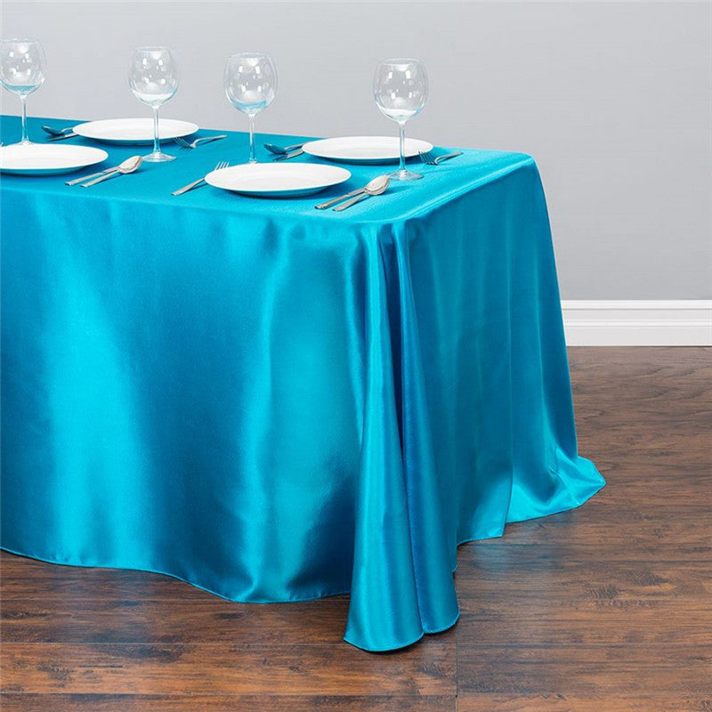 HKM-151123 Satin Rectangle Table Cloth for Weddings and Parties - 1 Piece