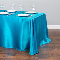 HKM-151123 Satin Rectangle Table Cloth for Weddings and Parties - 1 Piece