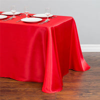 HKM-151123 Satin Rectangle Table Cloth for Weddings and Parties - 1 Piece