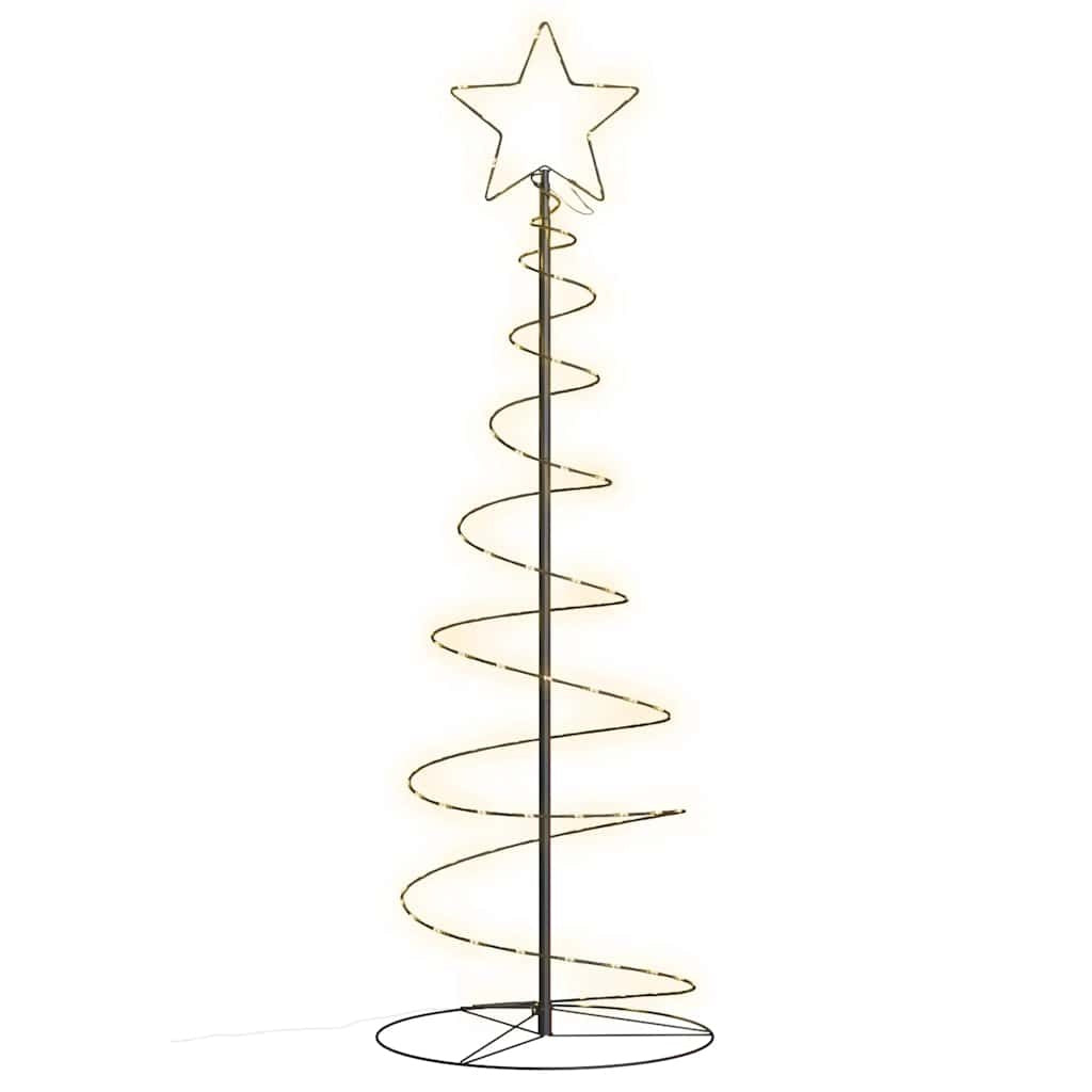 HKM-151251 LED Christmas Tree with 100 Warm White Lights, 150 cm Height, 8 Lighting Effects