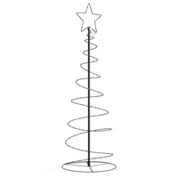 HKM-151251 LED Christmas Tree with 100 Warm White Lights, 150 cm Height, 8 Lighting Effects