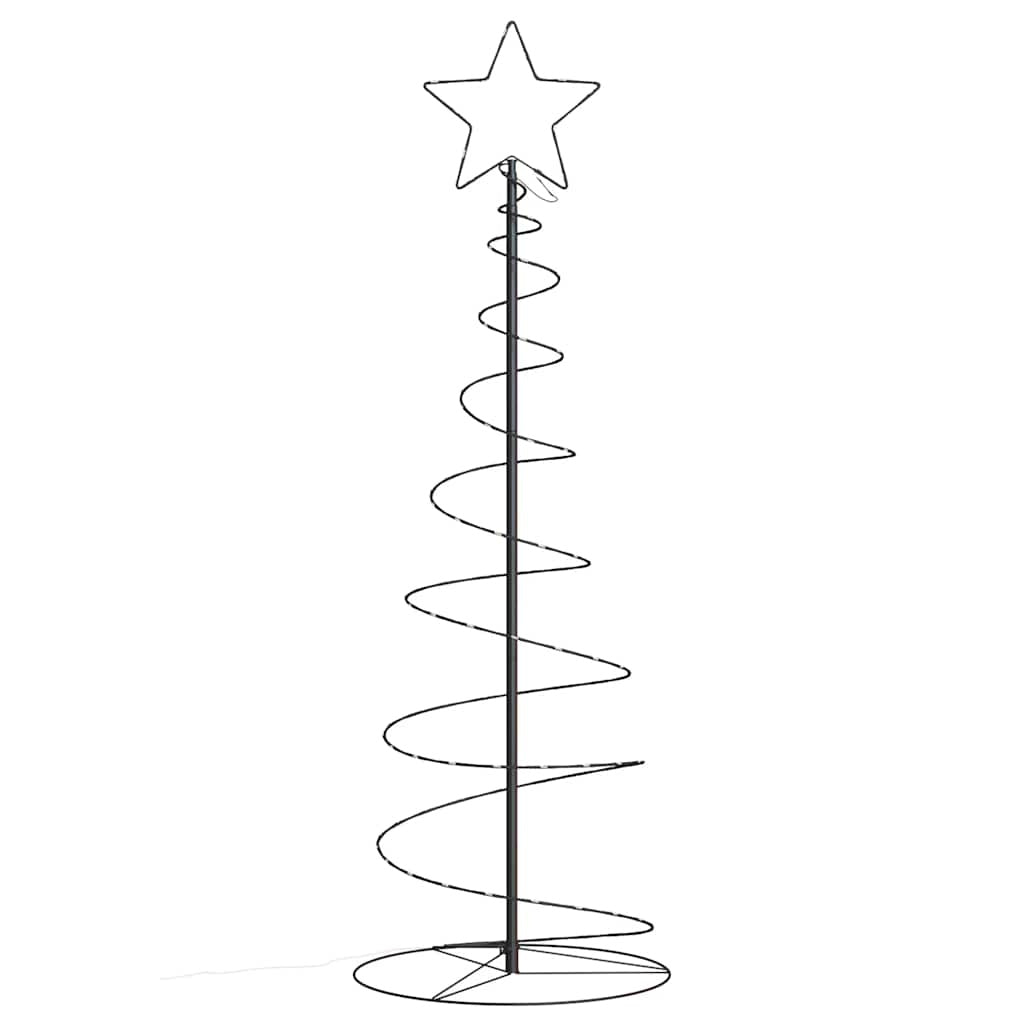 HKM-151251 LED Christmas Tree with 100 Warm White Lights, 150 cm Height, 8 Lighting Effects