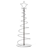 HKM-151251 LED Christmas Tree with 100 Warm White Lights, 150 cm Height, 8 Lighting Effects