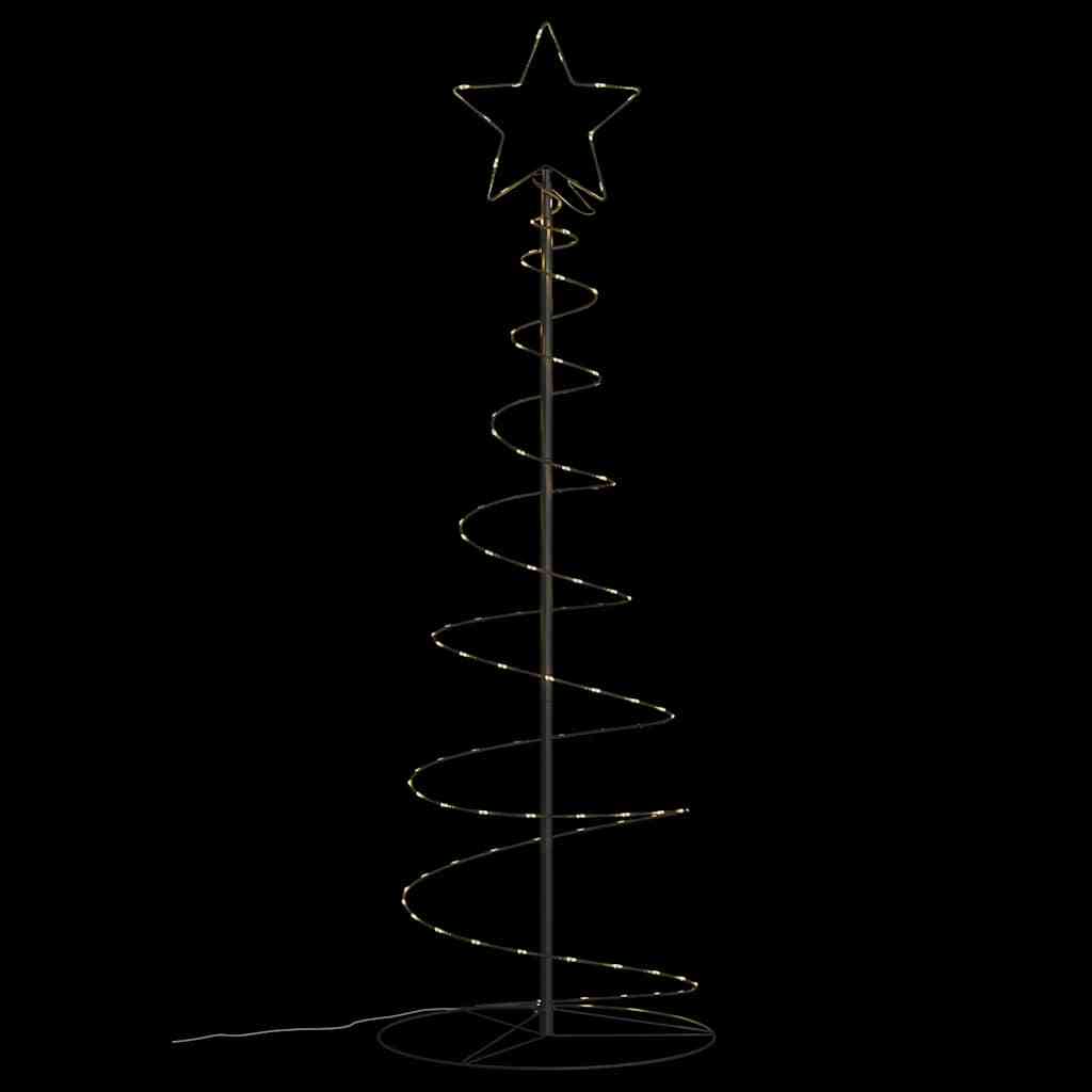HKM-151251 LED Christmas Tree with 100 Warm White Lights, 150 cm Height, 8 Lighting Effects