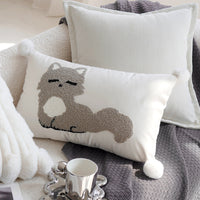 HKM-151251 Nordic Style Cartoon Cat Pillow Covers in Various Sizes and Colors