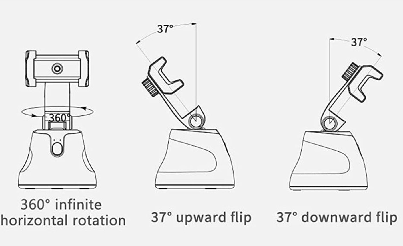 HKM-151507 360 ° Intelligent Follow-up PTZ Camera Mount with Adjustable Height and 360° Rotation
