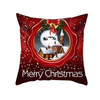 HKM-151507 Nordic Style Christmas Peach Skin Cushion Cover - 45x45cm, No Pillow Core