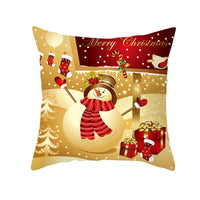 HKM-151507 Nordic Style Christmas Peach Skin Cushion Cover - 45x45cm, No Pillow Core