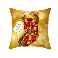 HKM-151507 Nordic Style Christmas Peach Skin Cushion Cover - 45x45cm, No Pillow Core