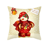 HKM-151507 Nordic Style Christmas Peach Skin Cushion Cover - 45x45cm, No Pillow Core