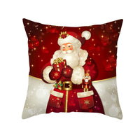 HKM-151507 Nordic Style Christmas Peach Skin Cushion Cover - 45x45cm, No Pillow Core