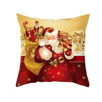 HKM-151507 Nordic Style Christmas Peach Skin Cushion Cover - 45x45cm, No Pillow Core