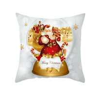 HKM-151507 Nordic Style Christmas Peach Skin Cushion Cover - 45x45cm, No Pillow Core