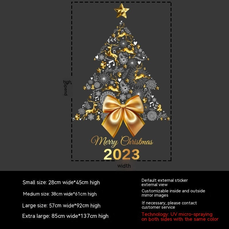 HKM-151571 Bohemian PVC Wall Stickers - Decorative Flame Retardant for Christmas Garland Decor