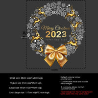 HKM-151571 Bohemian PVC Wall Stickers - Decorative Flame Retardant for Christmas Garland Decor