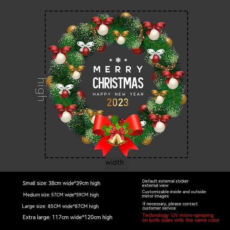 HKM-151571 Bohemian PVC Wall Stickers - Decorative Flame Retardant for Christmas Garland Decor