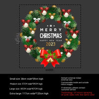 HKM-151571 Bohemian PVC Wall Stickers - Decorative Flame Retardant for Christmas Garland Decor