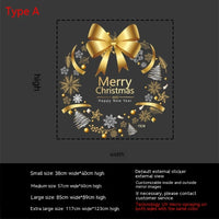 HKM-151571 Bohemian PVC Wall Stickers - Decorative Flame Retardant for Christmas Garland Decor