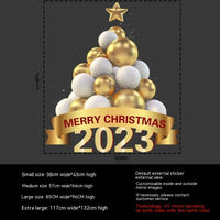 HKM-151571 Bohemian PVC Wall Stickers - Decorative Flame Retardant for Christmas Garland Decor