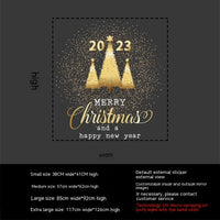 HKM-151571 Bohemian PVC Wall Stickers - Decorative Flame Retardant for Christmas Garland Decor