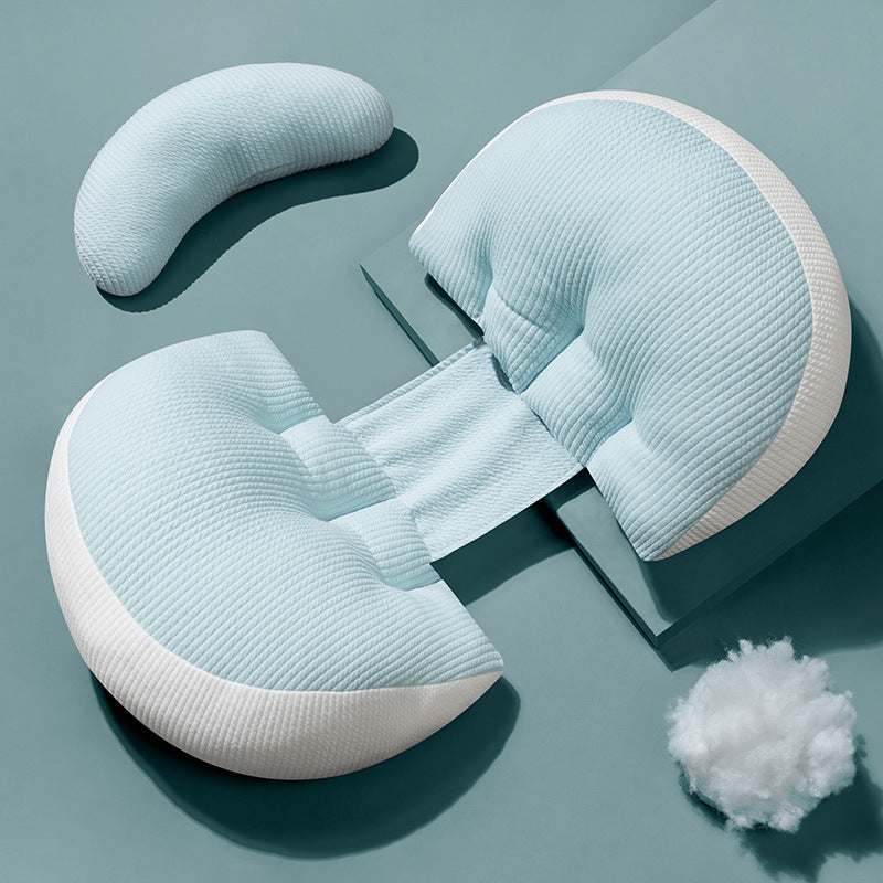 HKM-151571 Pregnancy Support Pillow with Waist Pad and Auxiliary Pillow - Modern Style, Multiple Colors