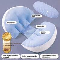 HKM-151571 Pregnancy Support Pillow with Waist Pad and Auxiliary Pillow - Modern Style, Multiple Colors