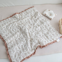 HKM-151699 Cozy Ruffled Cotton Quilt for Kids - Autumn & Winter Designs, 100x100cm
