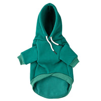 HKM-151699 Pet Hooded Cotton Sweater in Green, Black, Gray, and Red - Casual Fit for Dogs Sizes S, M, L, XL