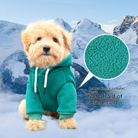 HKM-151699 Pet Hooded Cotton Sweater in Green, Black, Gray, and Red - Casual Fit for Dogs Sizes S, M, L, XL