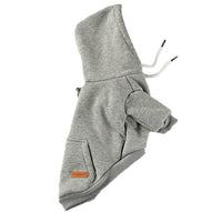 HKM-151699 Pet Hooded Cotton Sweater in Green, Black, Gray, and Red - Casual Fit for Dogs Sizes S, M, L, XL