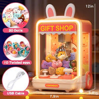 HKM-151955 Mini Electric Claw Machine for Kids - Candy Vending Grabber with Lights and Sounds